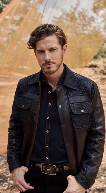 Cuadra Ropa para Hombre - Piel , Chalecos y Camisas de Chamarras