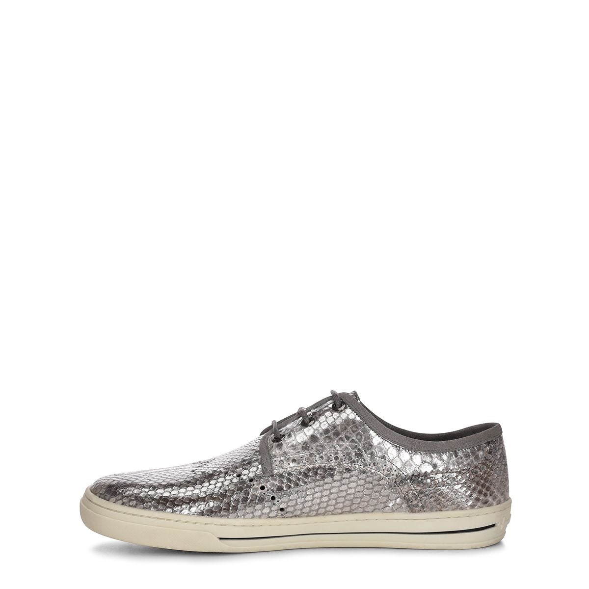 07QPBAB - Cuadra silver casual fashion python derby sneakers for women-Kuet.us