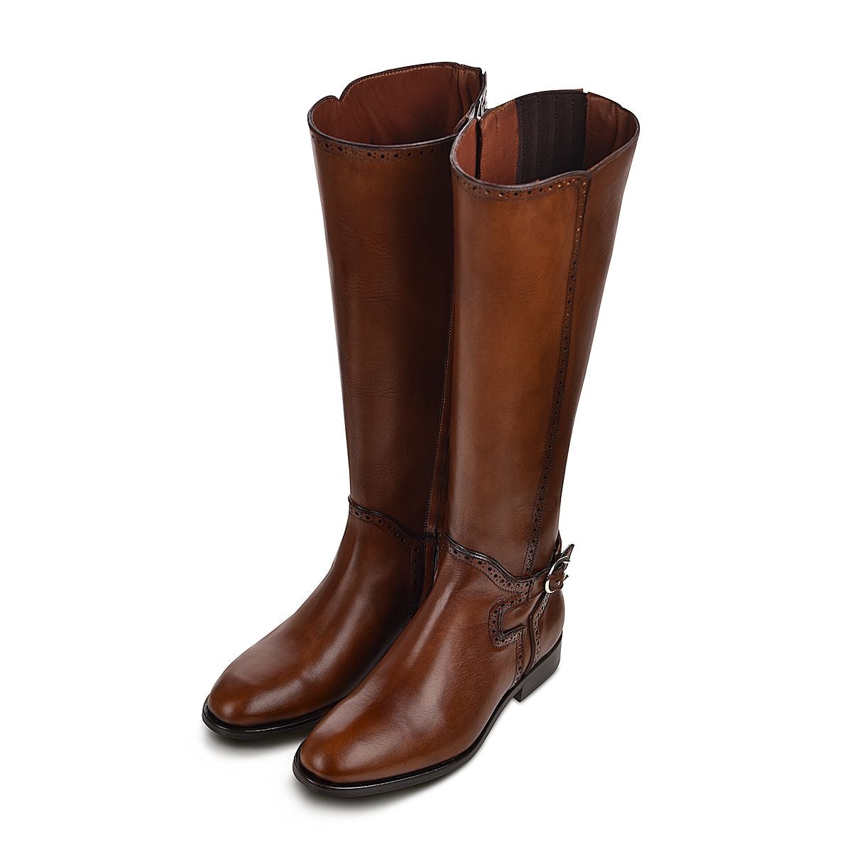17TRNRN - Cuadra honey fashion leather riding knee boots for women-Kuet.us