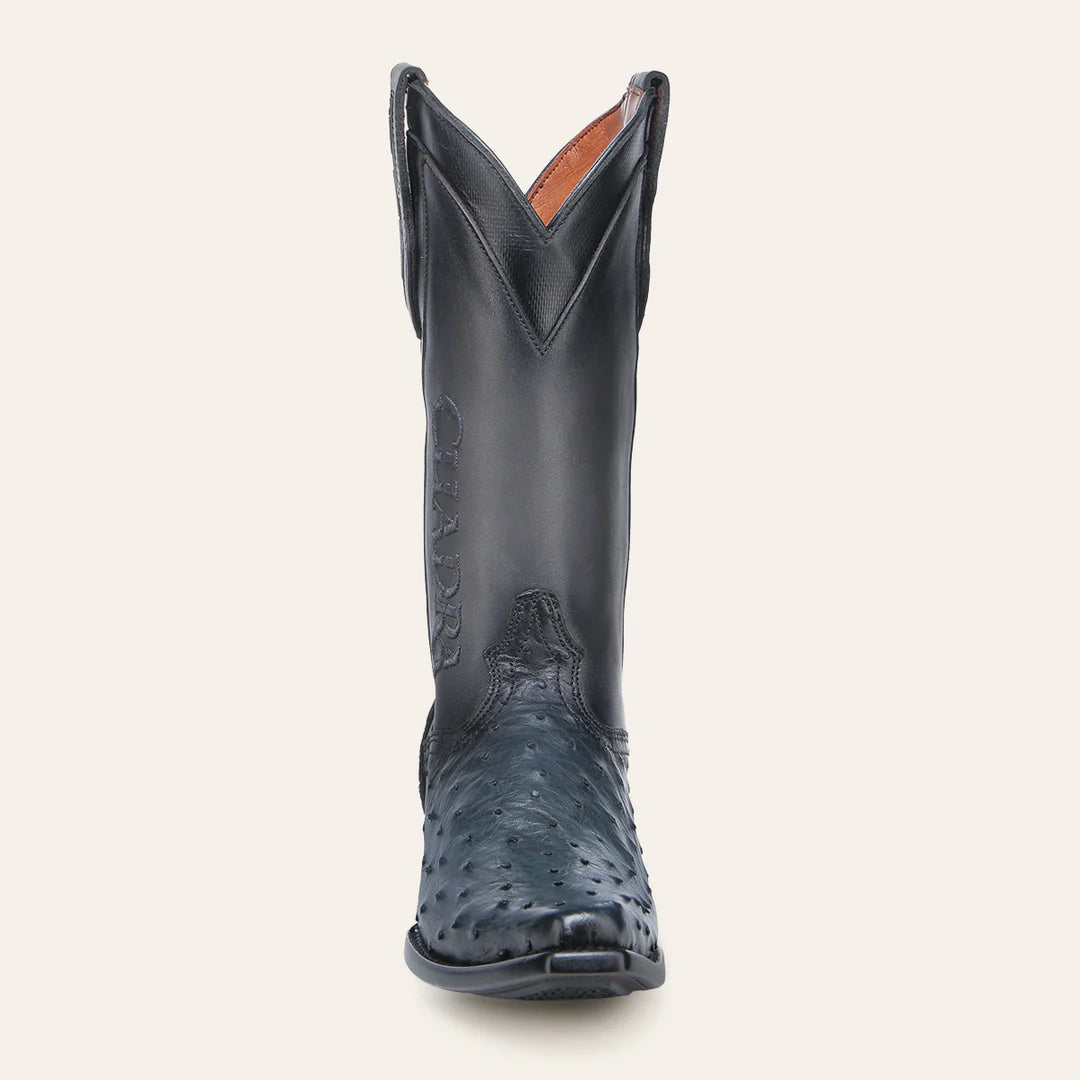 1B2TA1 - Cuadra blue dress cowboy ostrich leather boots for men