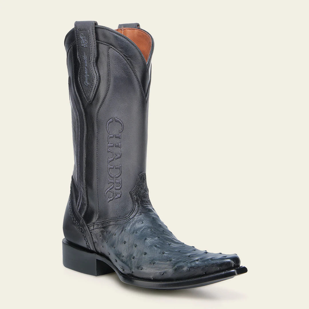 Cuadra Western Oxford blue ostrich boot - men boots Western Oxford 13 Cuadra Western Oxford blue ostrich boot - men boots Western Oxford 13