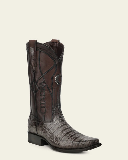 1BT0FY - Cuadra gray dress cowboy caiman boots for men