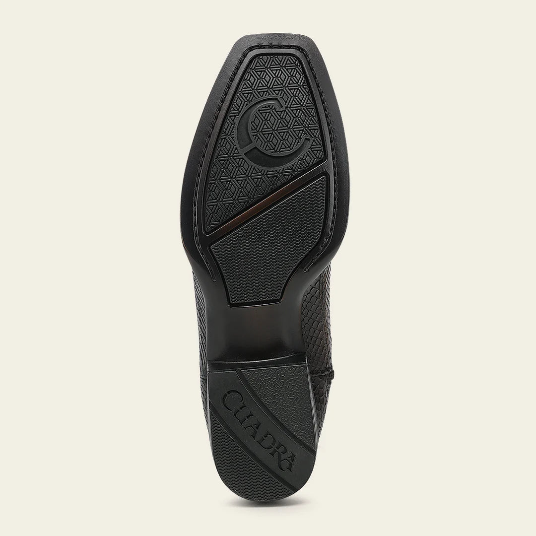 1J4KPH - Cuadra chocolate western cowboy python skin boots for men