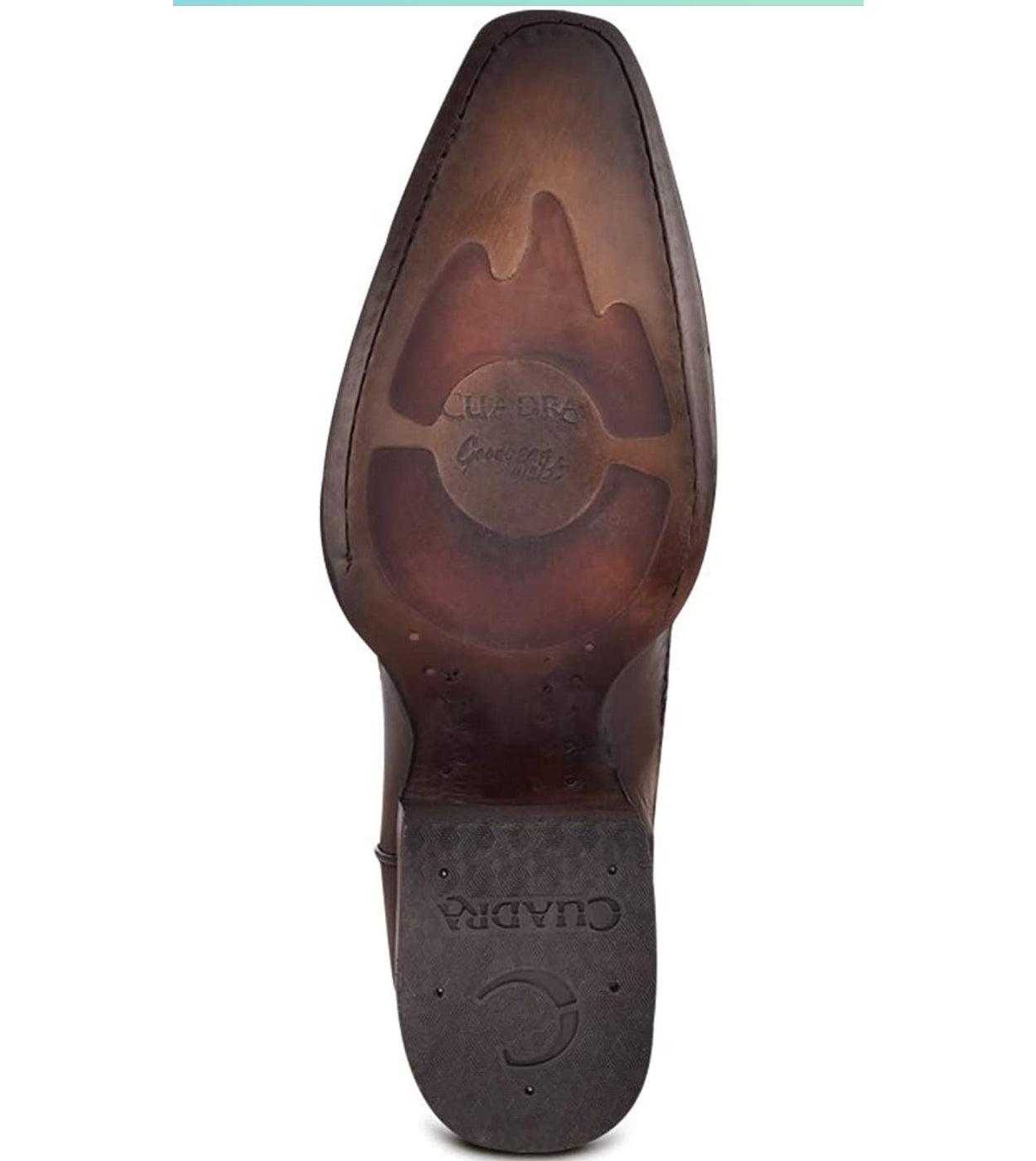 1B1AA1 - Cuadra blackcherry casual cowboy ostrich leather boots for men-Kuet.us