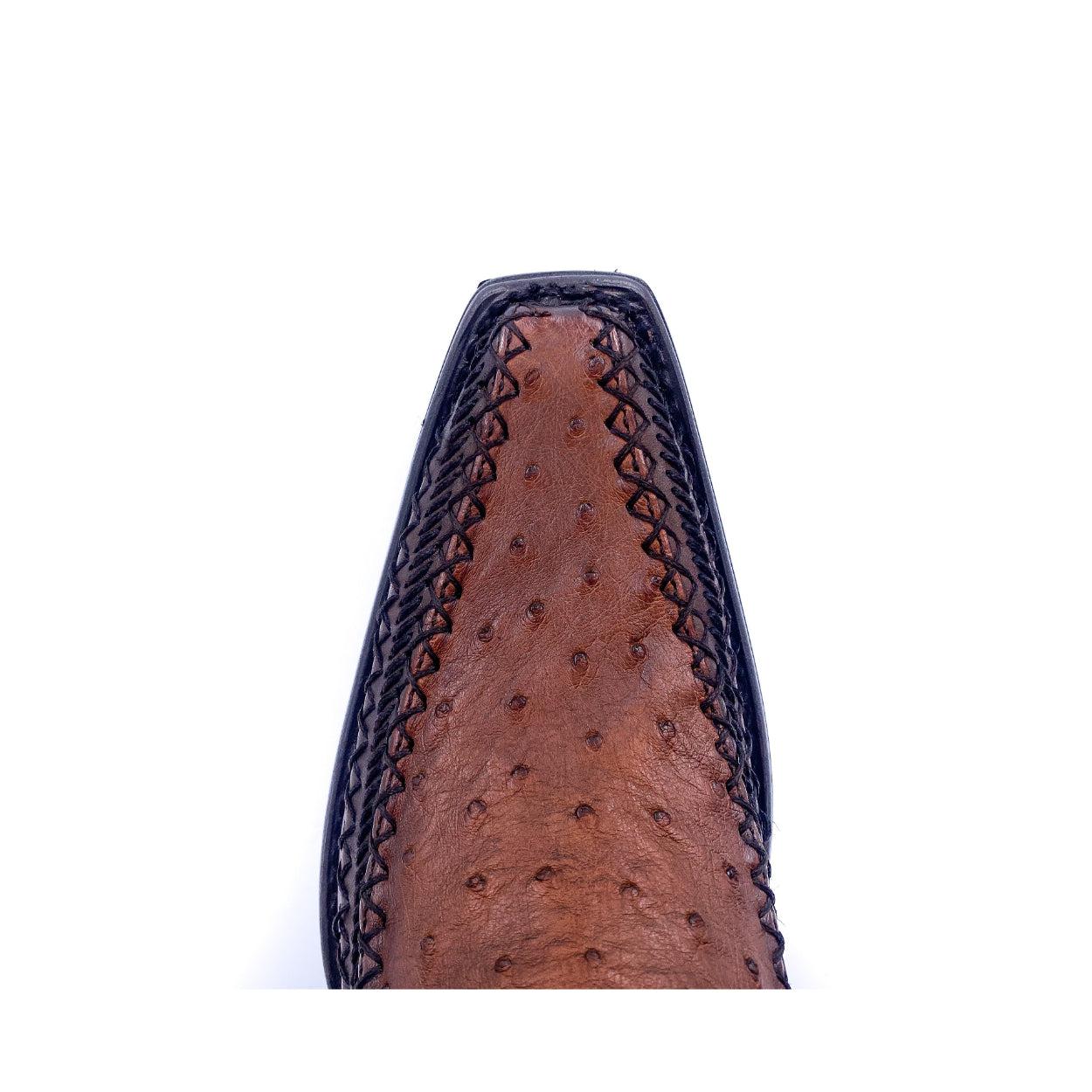 1B1AA1 - Cuadra honey casual fashion cowboy ostrich leather boots for men-Kuet.us