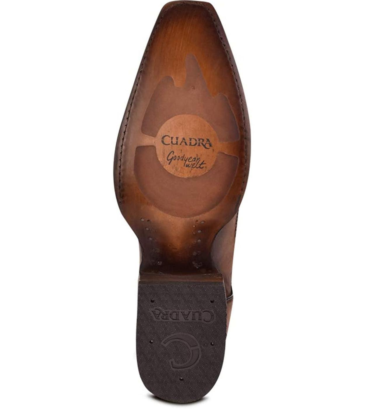 1B1AA1 - Cuadra orix casual fashion cowboy ostrich leather boots for men-Kuet.us