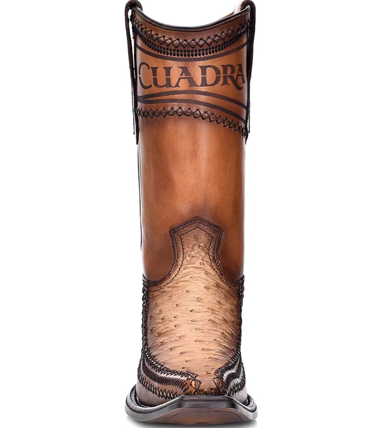 1B1AA1 - Cuadra orix casual fashion cowboy ostrich leather boots for men-Kuet.us