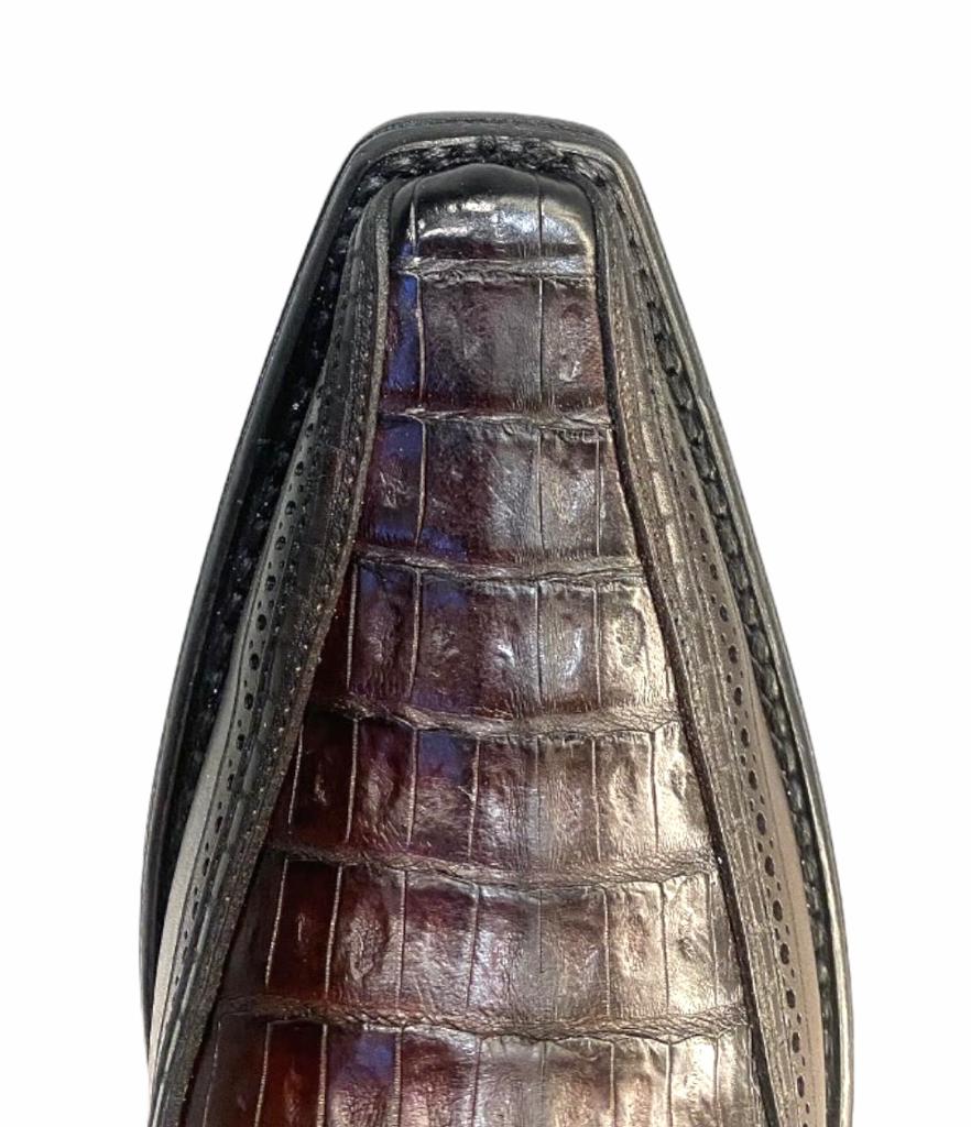 1B1DFY - Cuadra brown dress cowboy caiman boots for men-Kuet.us