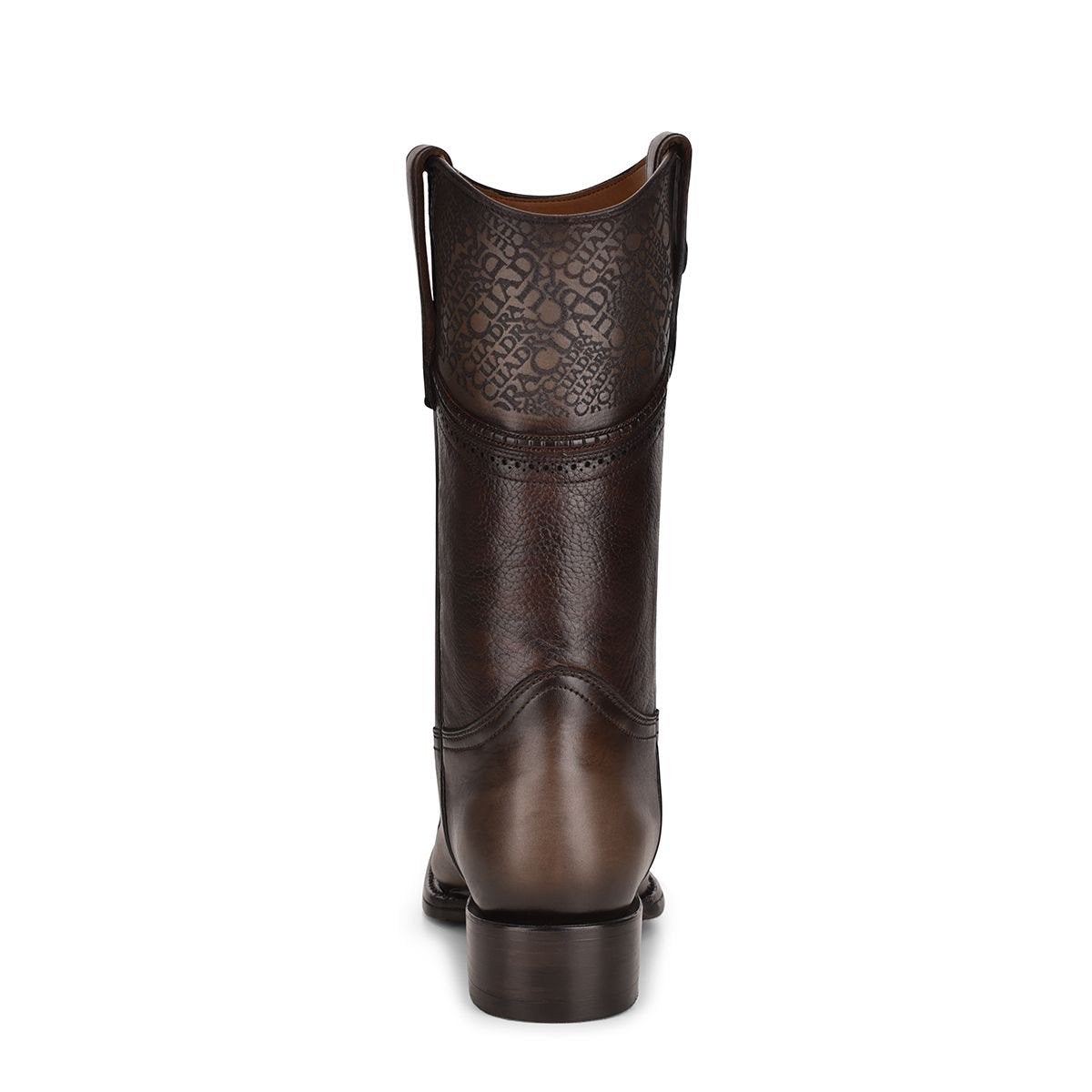 1B1DTI - Cuadra brown casual cowboy exotic shark leather boots for men-Kuet.us