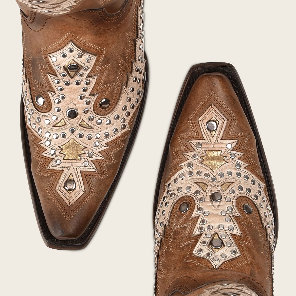 1GAZRS - Cuadra brown western cowgirl cowhide leather boots for women-Kuet.us