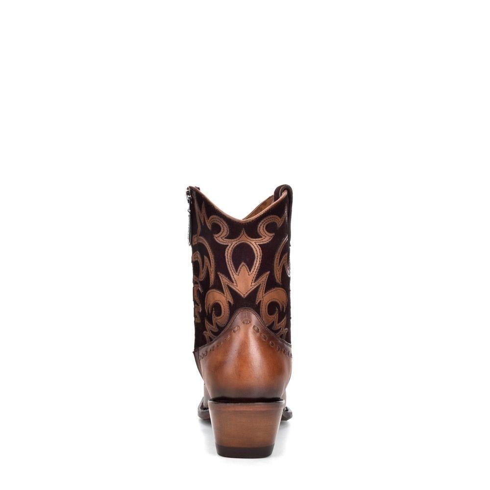 1GH9RS - Cuadra brown western cowgirl cowhide leather ankle boots for women-Kuet.us