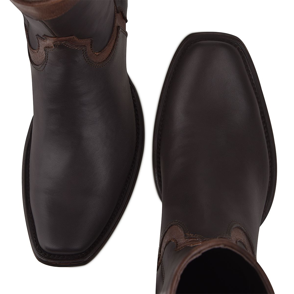 1J06MK - Cuadra mocha casual fashion cowhide leather ankle boots for men-Kuet.us