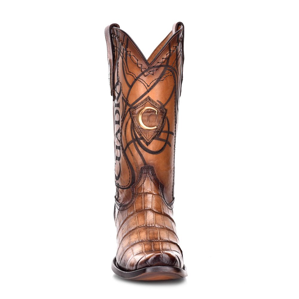 1J1NAL - Cuadra sand dress cowboy exotic alligator leather boots for men-Kuet.us