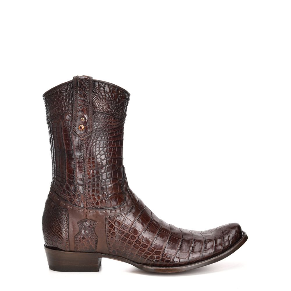 1J28AL - Cuadra honey cowboy and western full alligator leather boots for men-Kuet.us