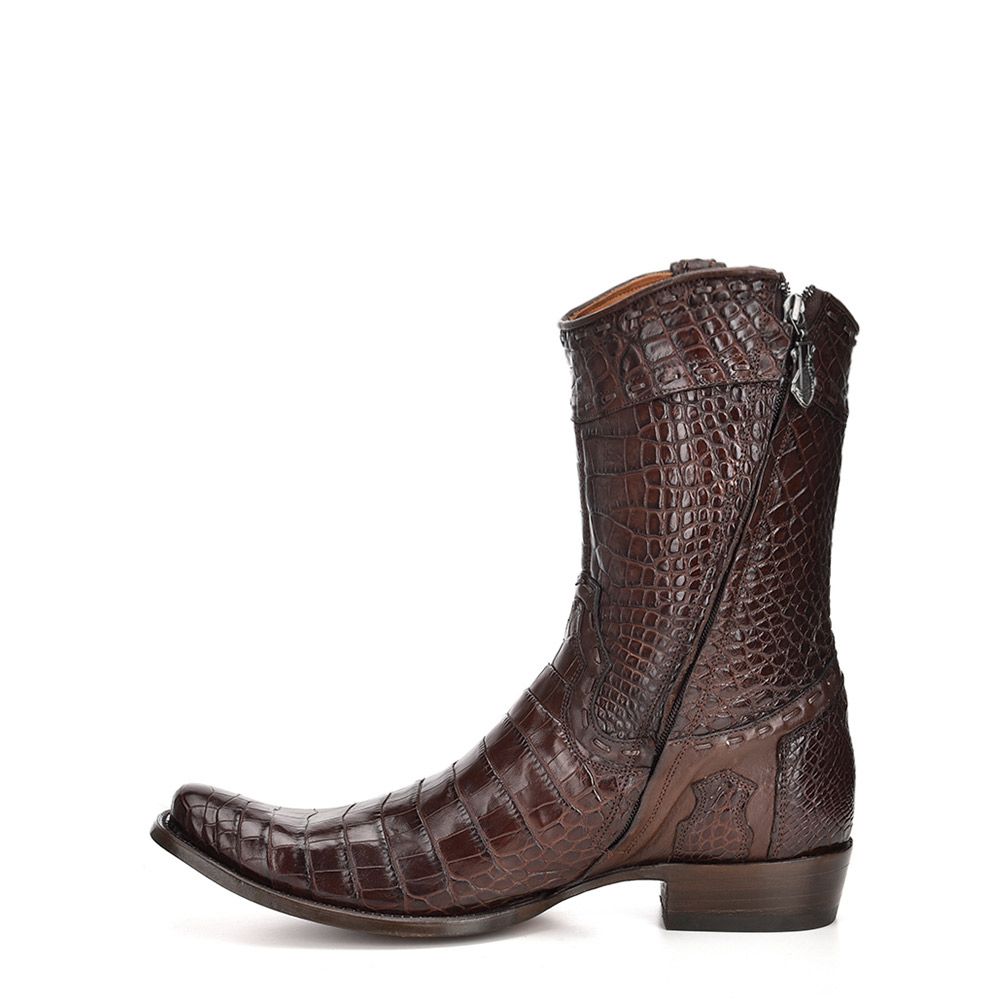 1J28AL - Cuadra honey cowboy and western full alligator leather boots for men-Kuet.us