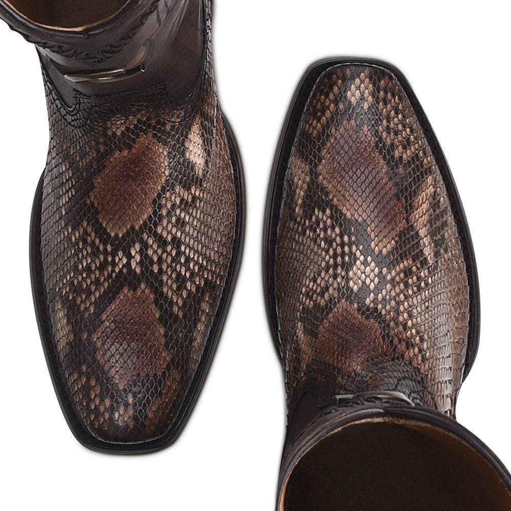 1J2FPH - Cuadra brown western cowboy python skin boots for men-Kuet.us