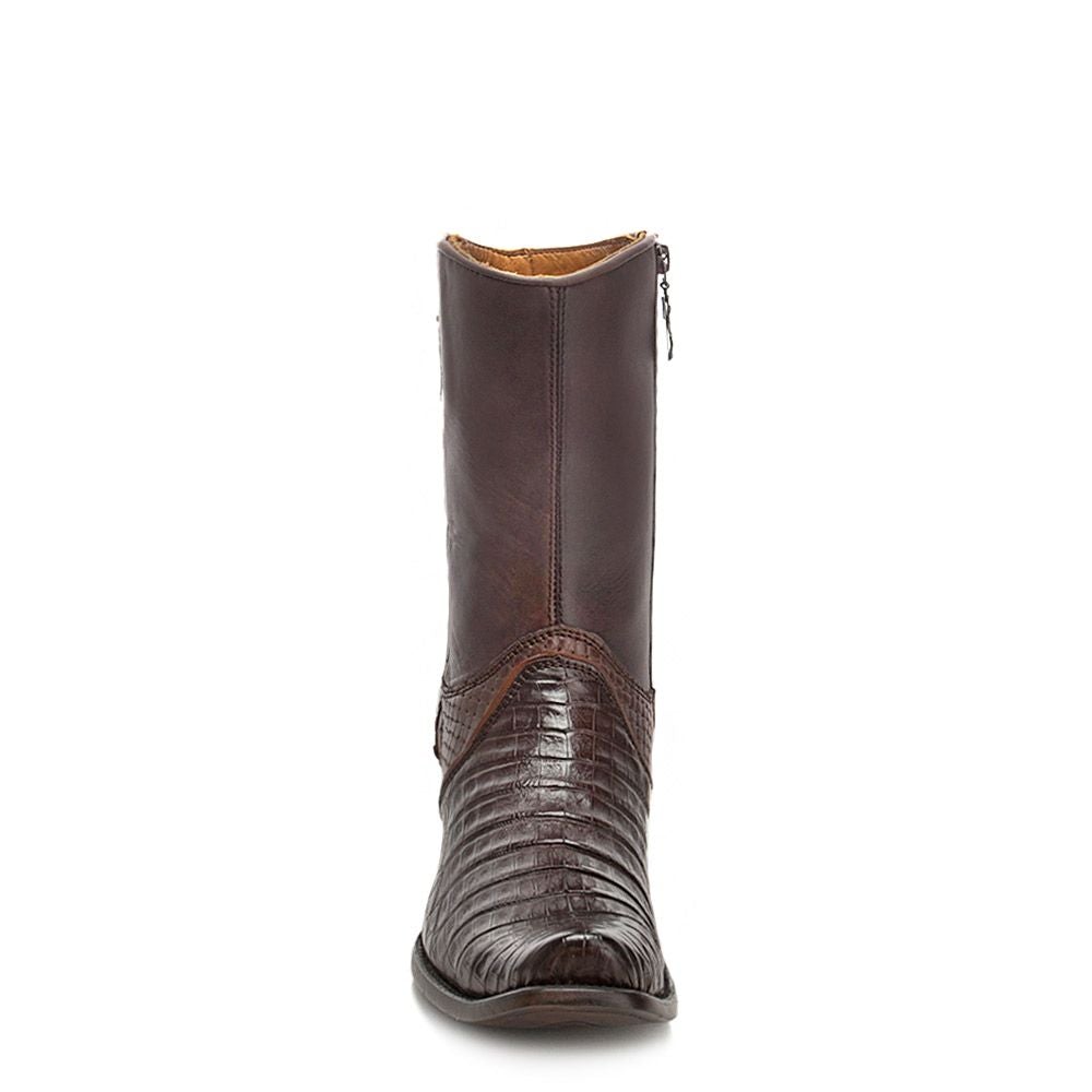 1J38FY - Cuadra Chocolate casual fashion caiman ankle boots for men-Kuet.us