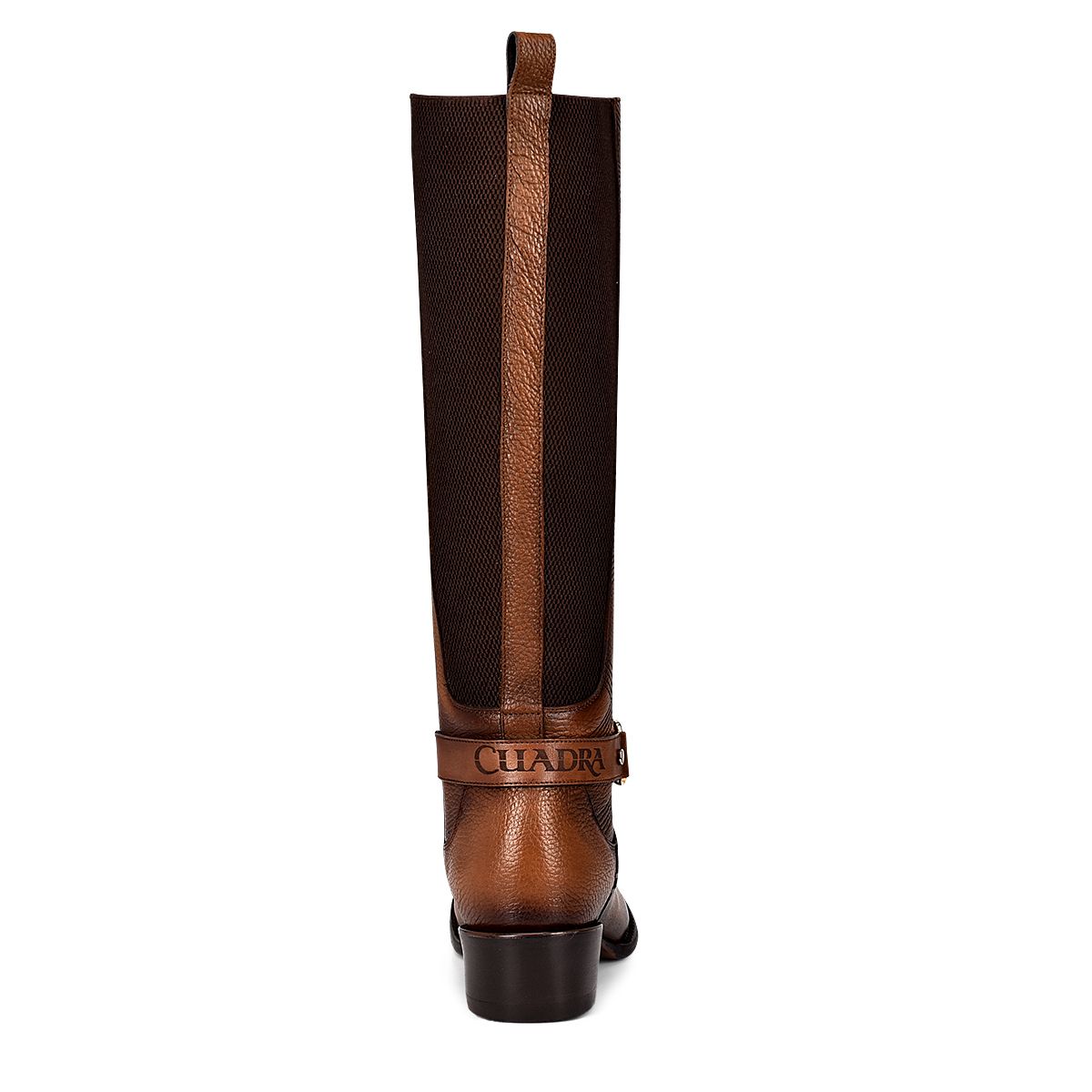 1X4ARS - Cuadra brown casual fashion leather strapped tall boots for women-Kuet.us