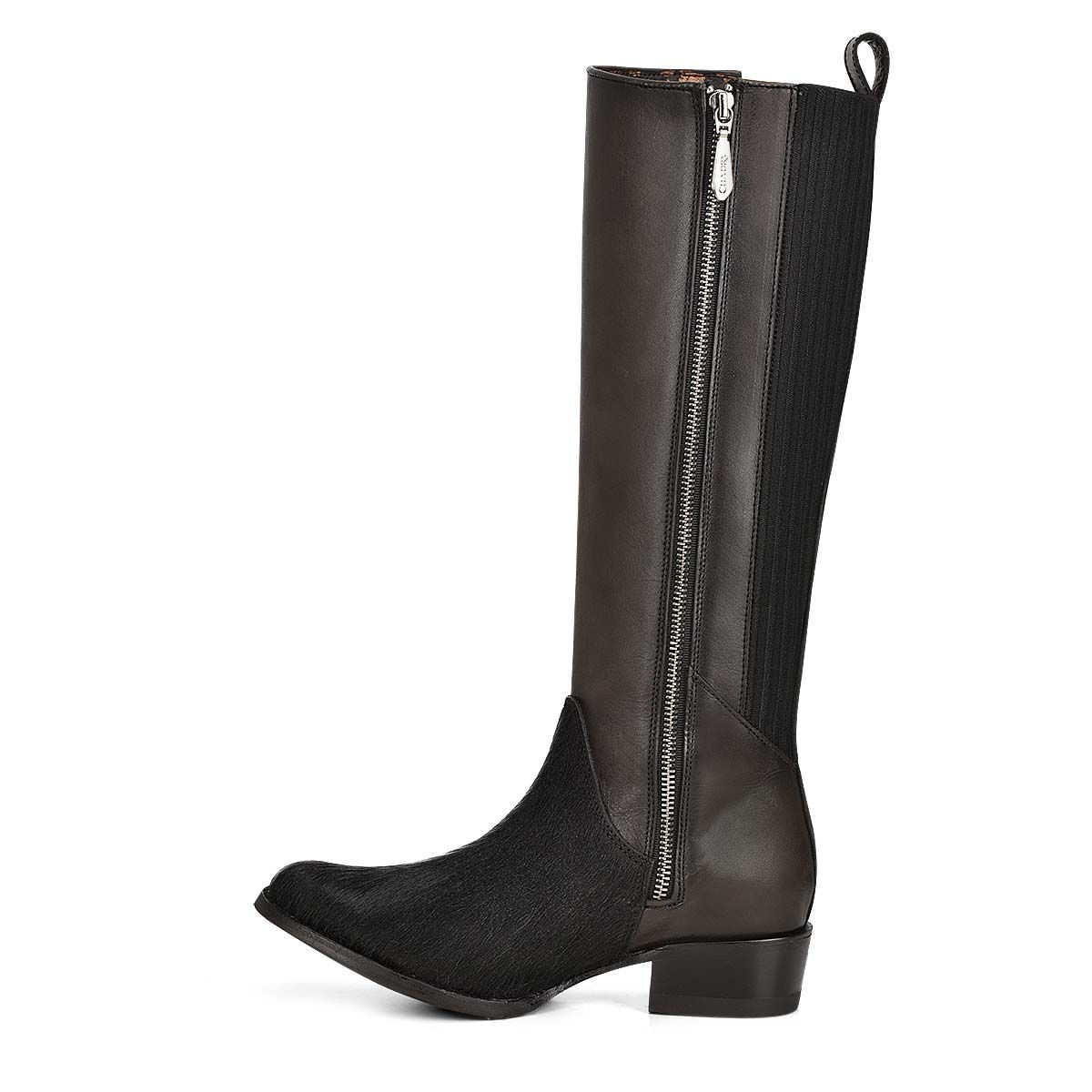 1X4FRP - Cuadra black casual fashion cowhide leather jockey boot for woman-Kuet.us
