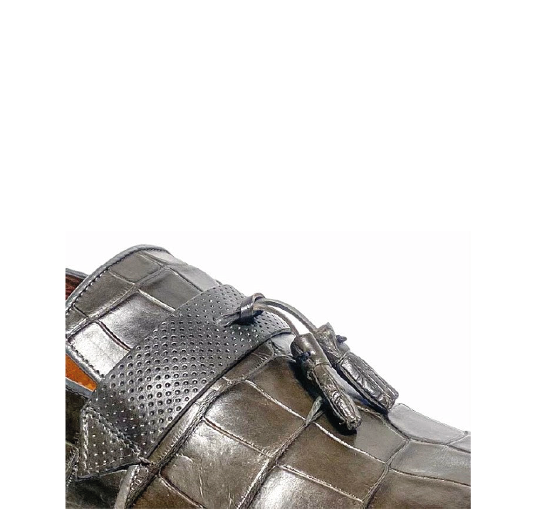 1X6LPBS - Cuadra gray fashion casual alligator tassel loafer shoes for men-Kuet.us