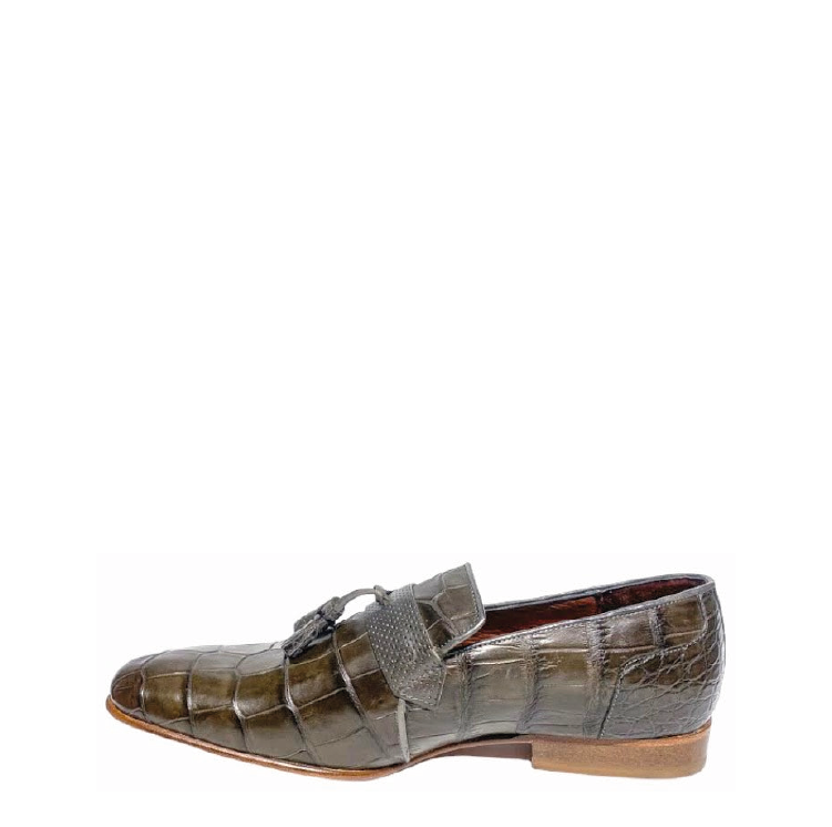 1X6LPBS - Cuadra gray fashion casual alligator tassel loafer shoes for men-Kuet.us
