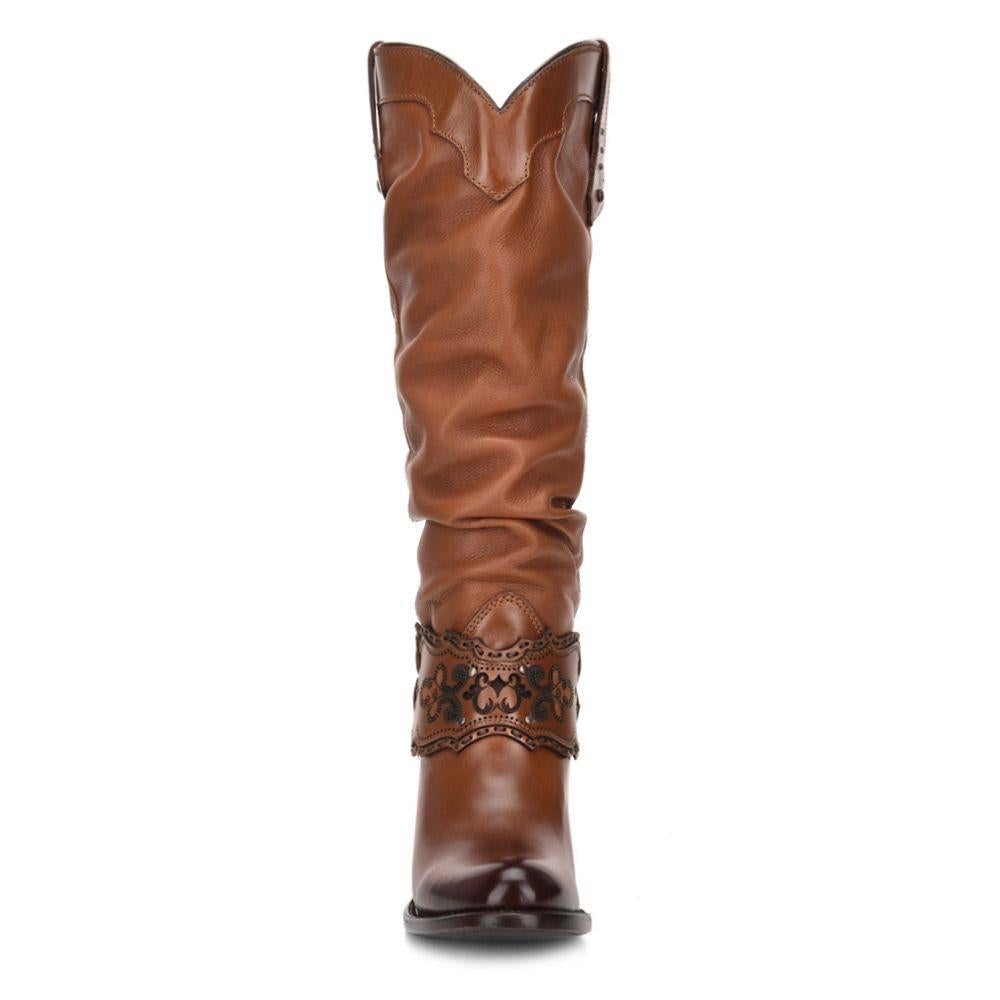 1Z01RS - Cuadra golden casual fashion cowboy leather boots for women-Kuet.us
