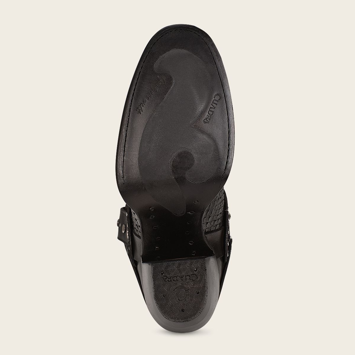 1Z42PH - Cuadra black python skin cowgirl ankle boots for women-Kuet.us