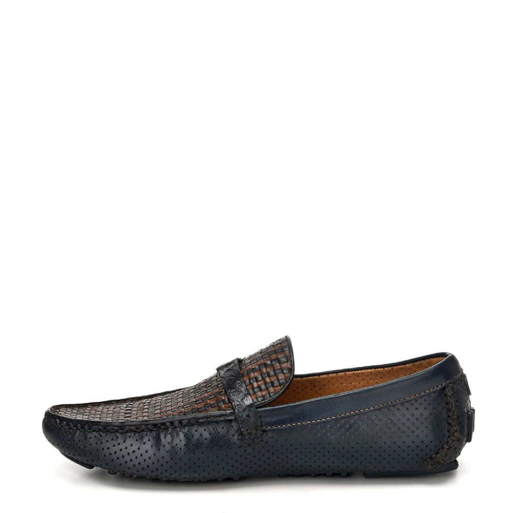 23VTEPM - Cuadra blue fashion casual leather driver shoes for men-Kuet.us