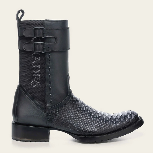 2T57PH - Cuadra gray vintage cowboy python boots for men