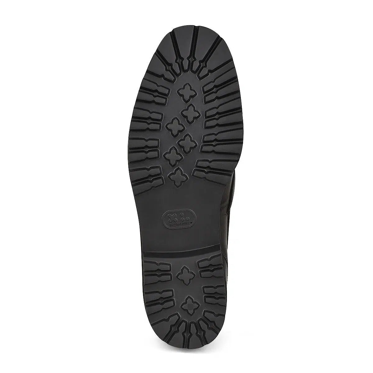 2D7MTTS - Cuadra black casual stingray leather platform bit moccasins for men-Kuet.us