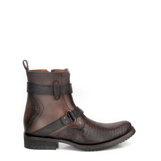 2T13LT - Cuadra oxford vintage fashion lizard leather ankle boots for men-Kuet.us