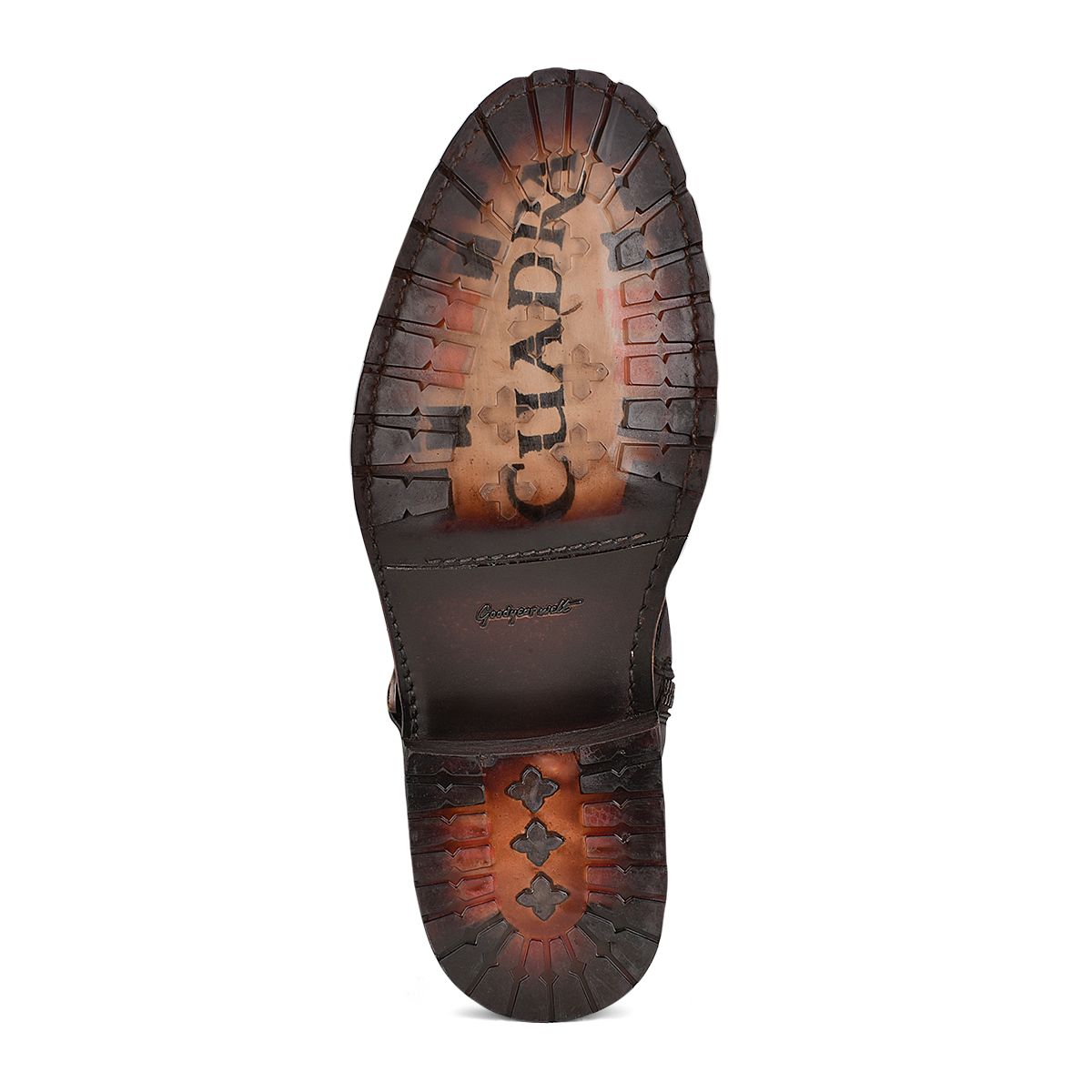 2T2KCT - Cuadra brown vintage fashion cowboy bull neck mid boots for men-Kuet.us