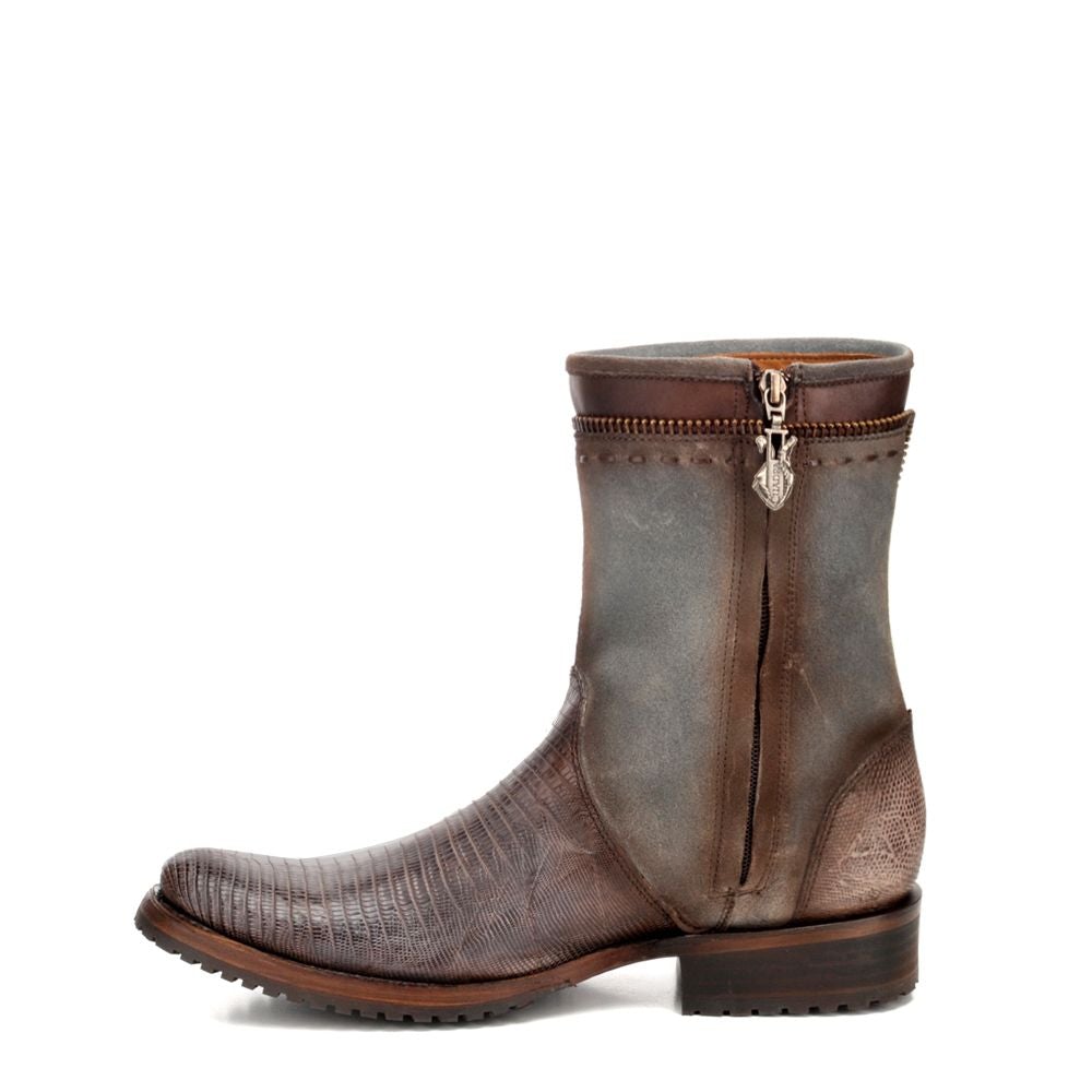 2T33LT - Cuadra oxford vintage fashion cowboy lizard ankle boots for men-Kuet.us