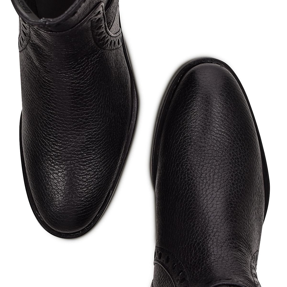 32TVNVN - Cuadra black casual dress deer leather ankle boots for women-Kuet.us