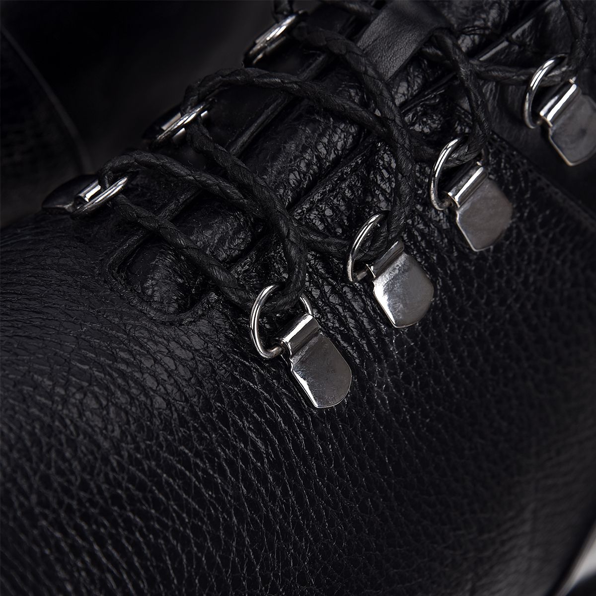 354VNBS - Cuadra black casual fashion deer ankle booties for men-Kuet.us