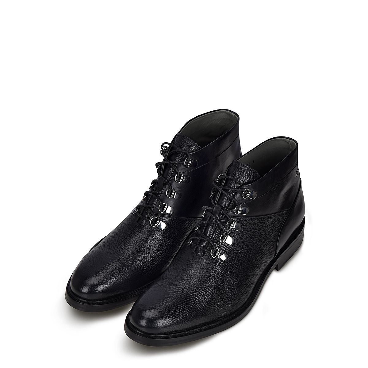 354VNBS - Cuadra black casual fashion deer ankle booties for men-Kuet.us