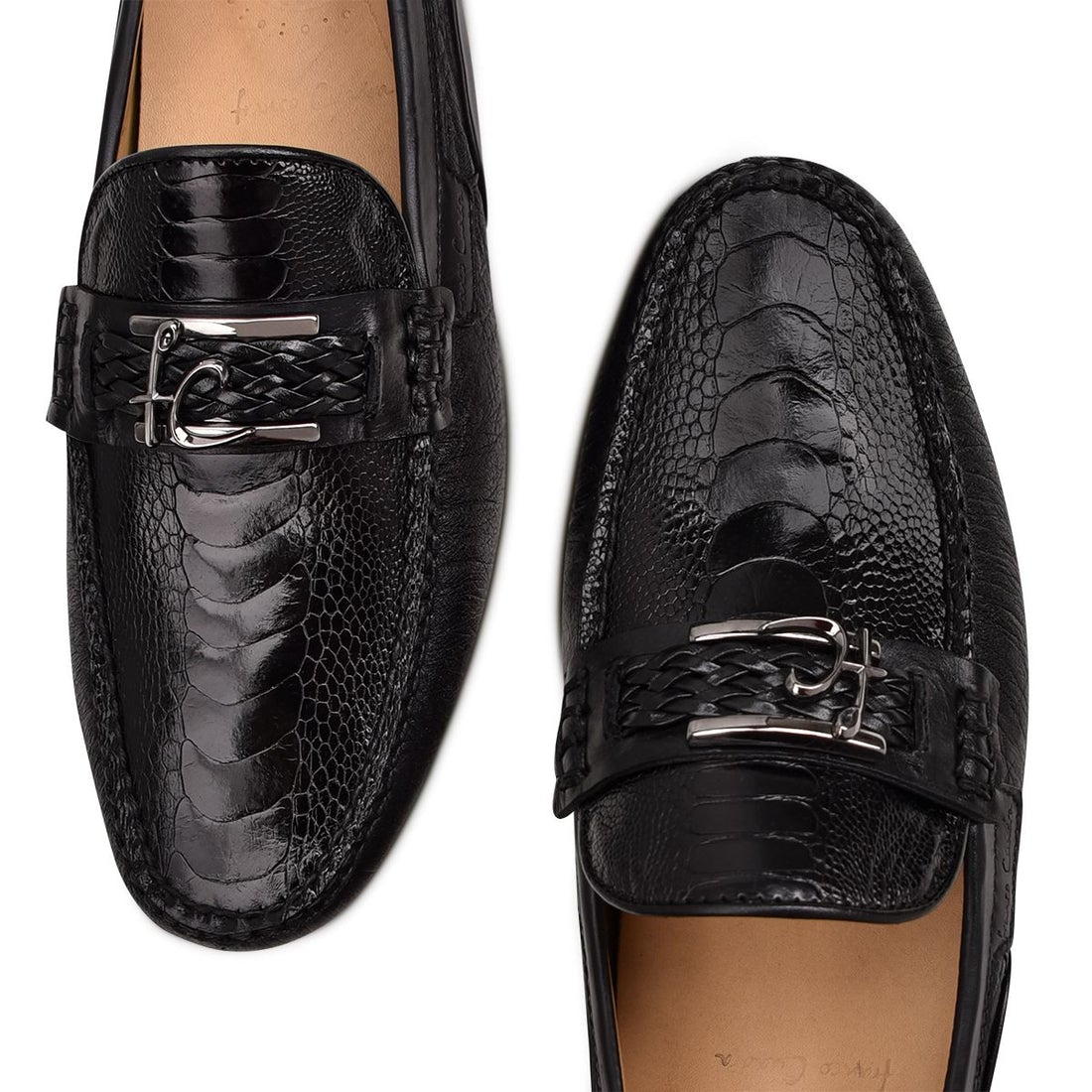 36VPTPA - Cuadra black casual fashion ostrich leg drivers for men-Kuet.us