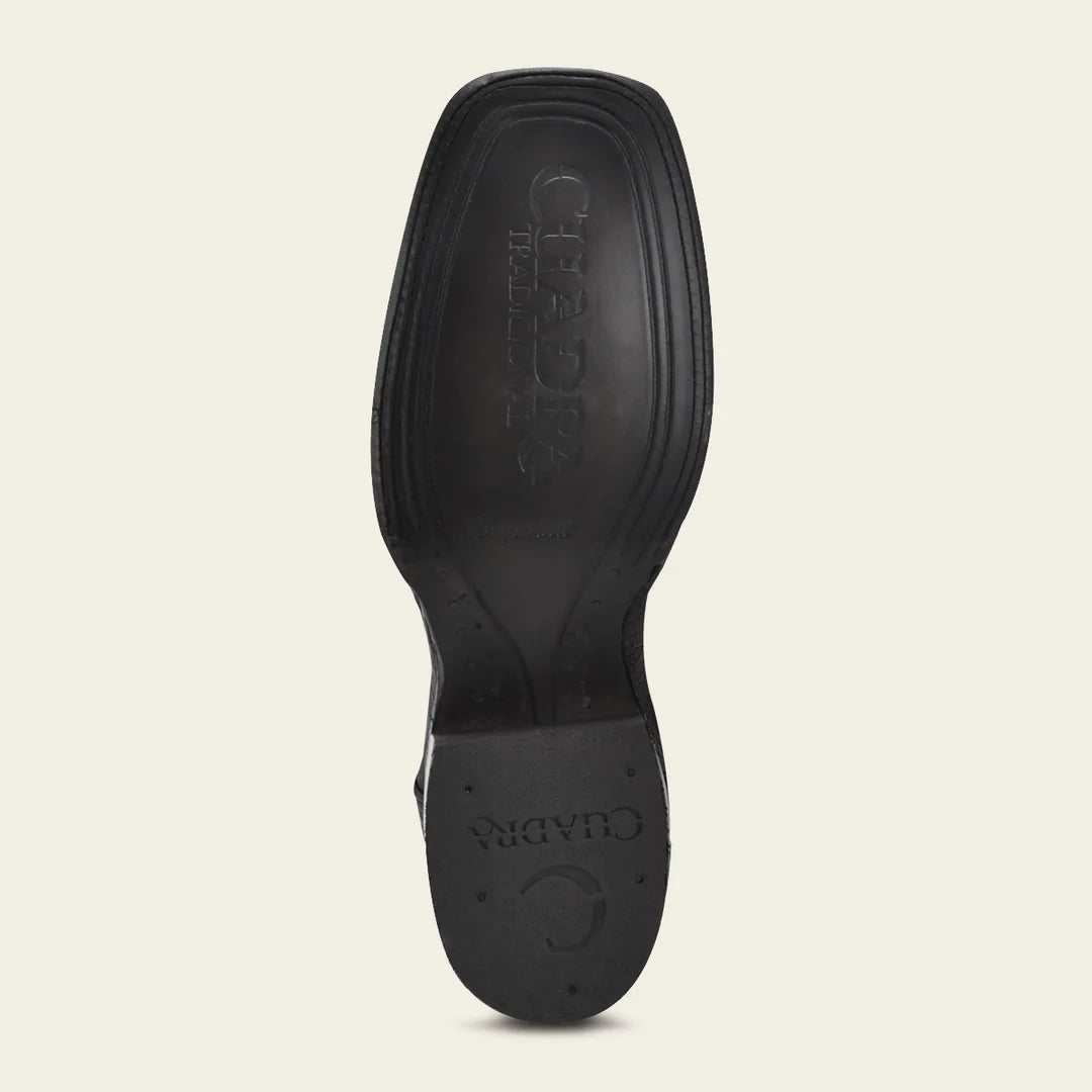 Cuadra - Botas cuadra cowboy rodeo panza de caimán NEGRO para hombre