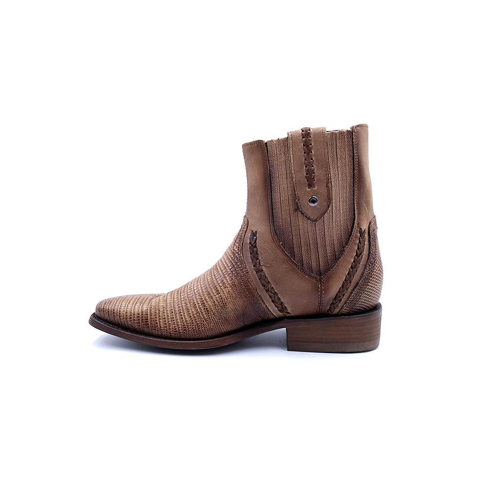 3C05LT - Cuadra heikelta fashion vintage lizard Chelsea boots for men-Kuet.us