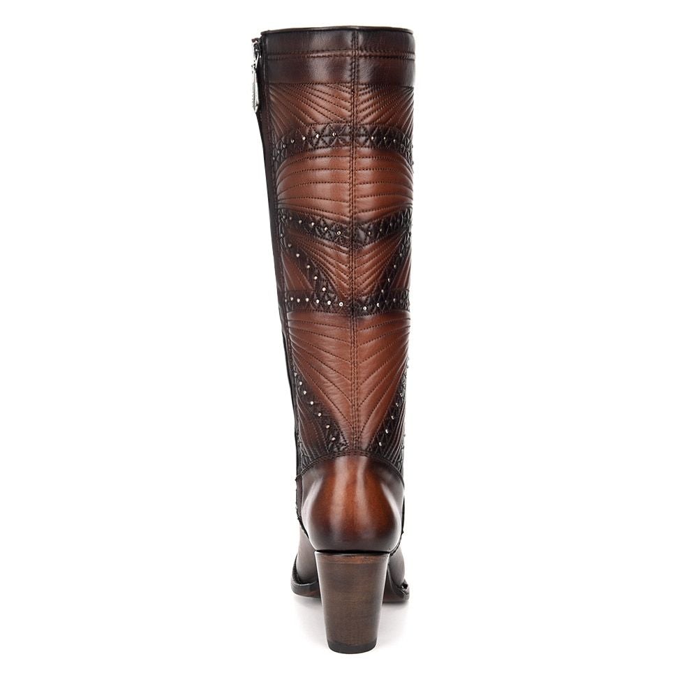 3F23RS - Cuadra honey fashion Paris Texas leather quilted boots for women-Kuet.us