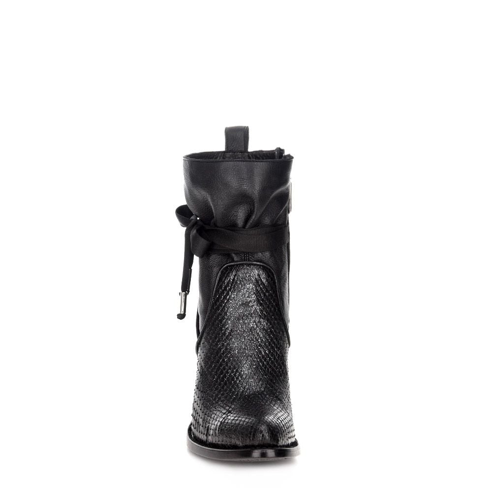 3F25PM - Cuadra black Paris Texas western python ankle boots for women-Kuet.us
