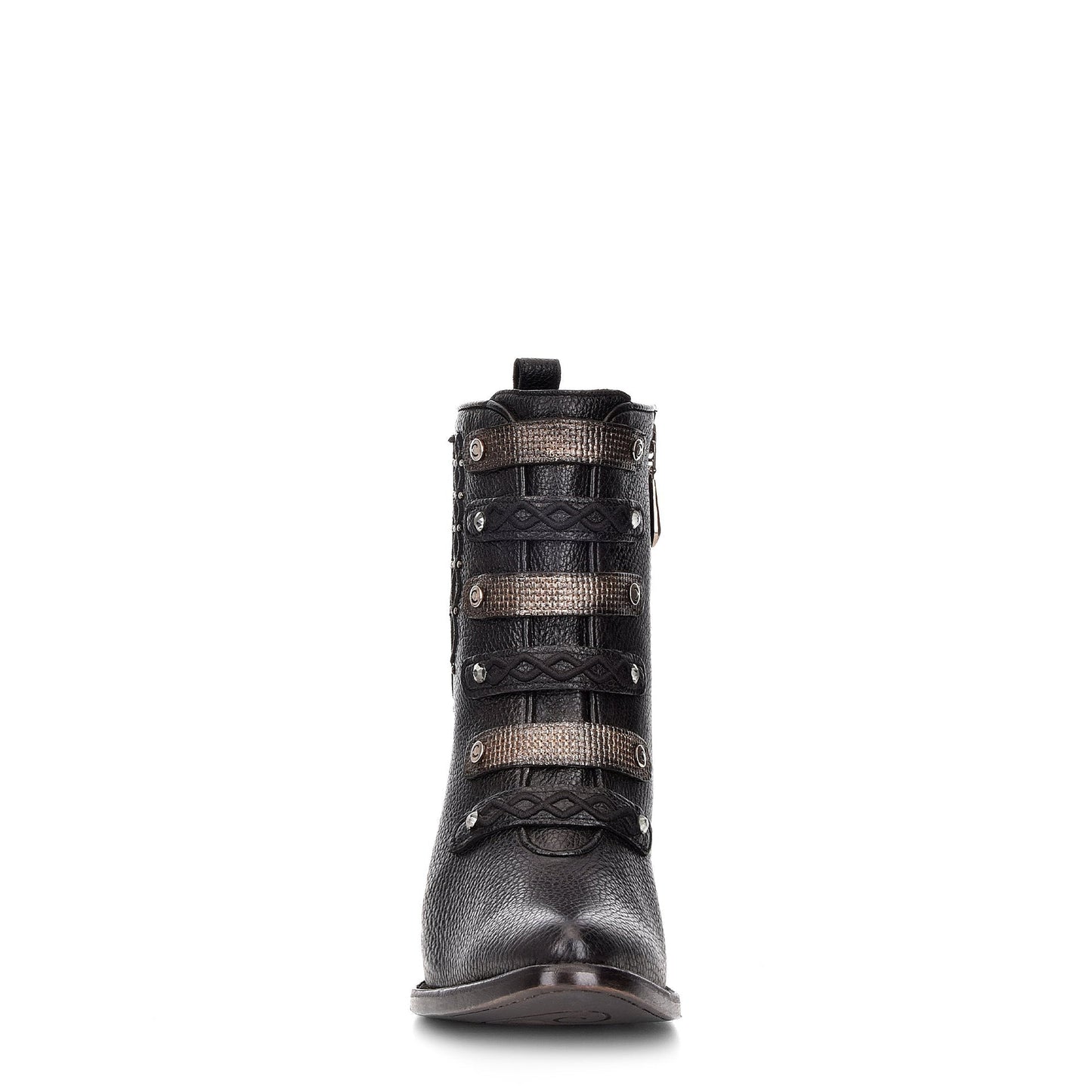 3F38RS - Cuadra black fashion Paris Texas leather ankle boots for women-Kuet.us