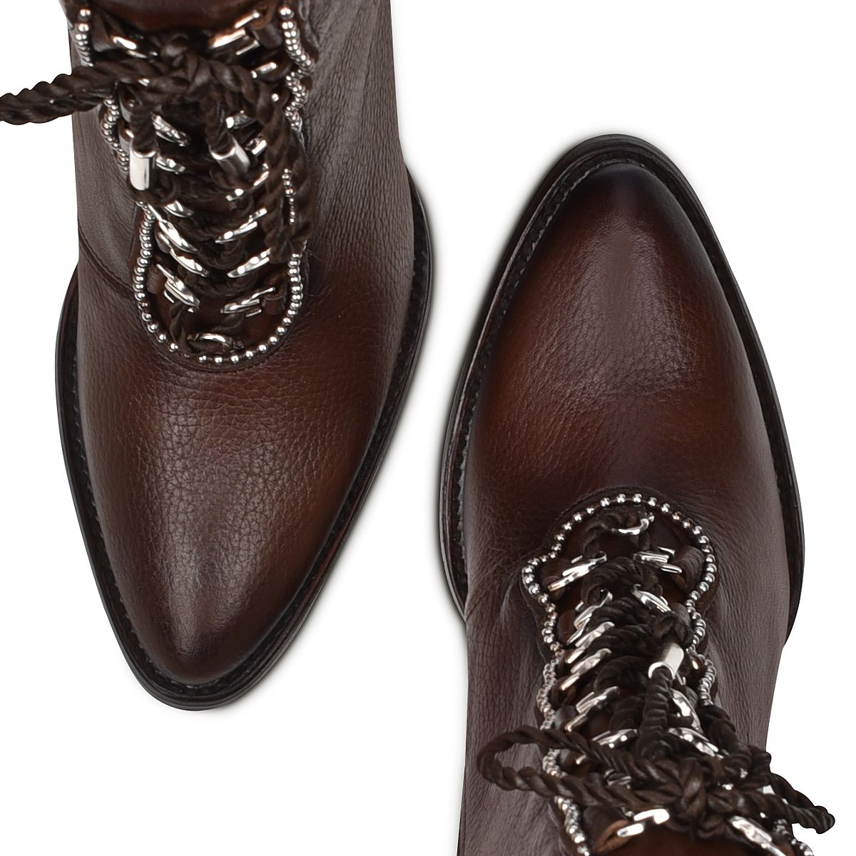 3F84RS - Cuadra chocolate Paris Texas cowboy leather ankle boots for women-Kuet.us