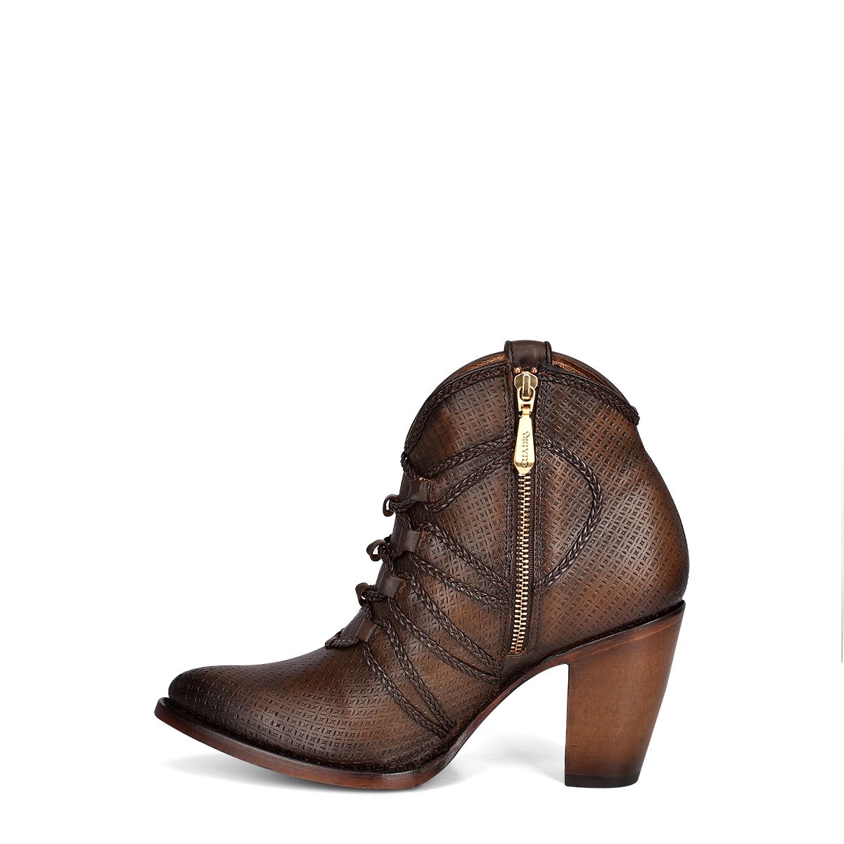 3F90RS - Cuadra mocha fashion cowboy leather ankle boots for women-Kuet.us