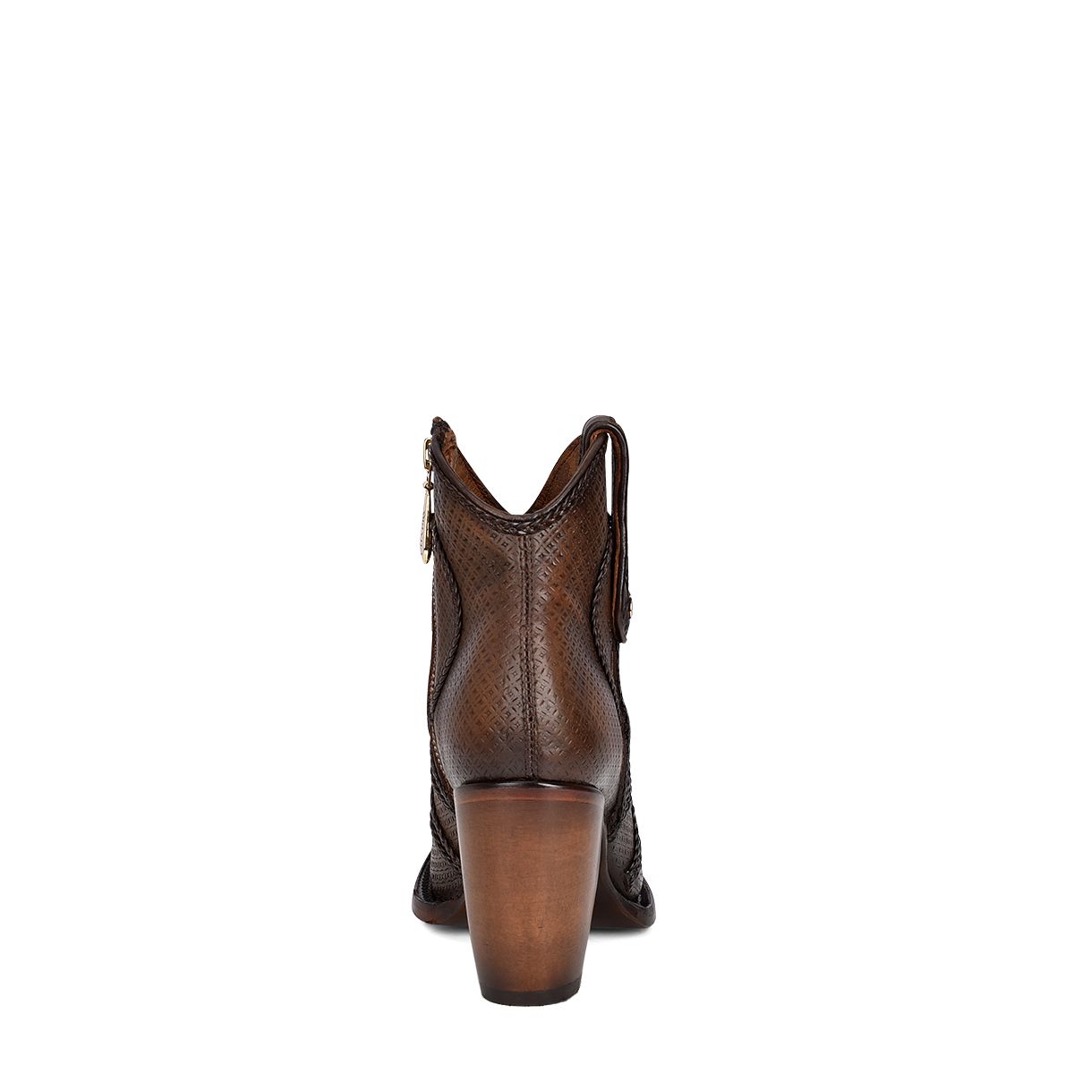 3F90RS - Cuadra mocha fashion cowboy leather ankle boots for women-Kuet.us
