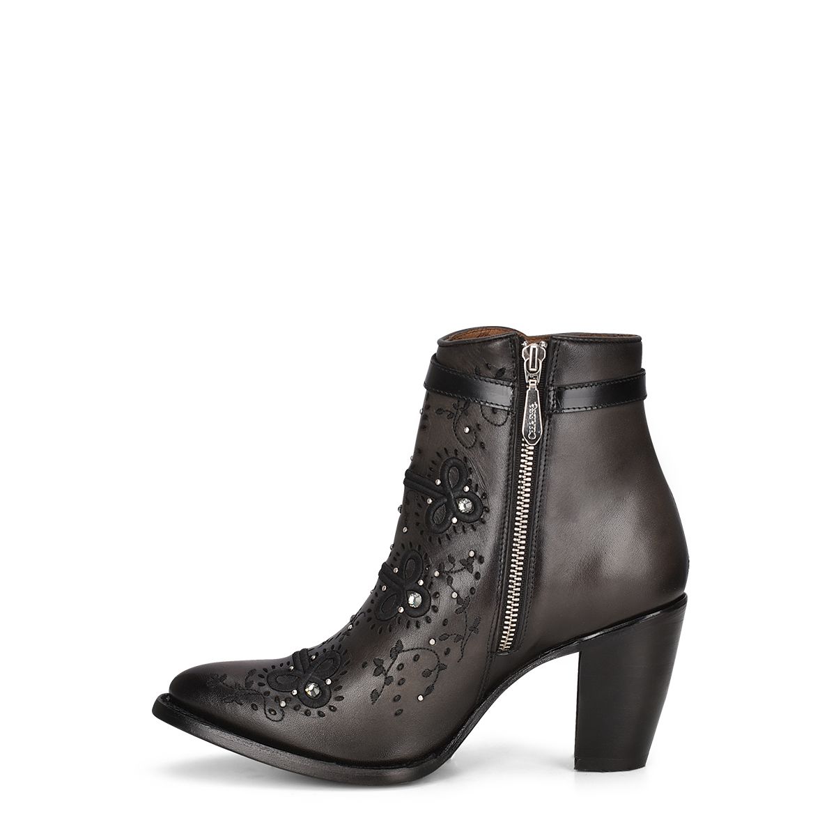 3F92RS - Cuadra oxford fashion cowboy leather ankle boots for women-Kuet.us