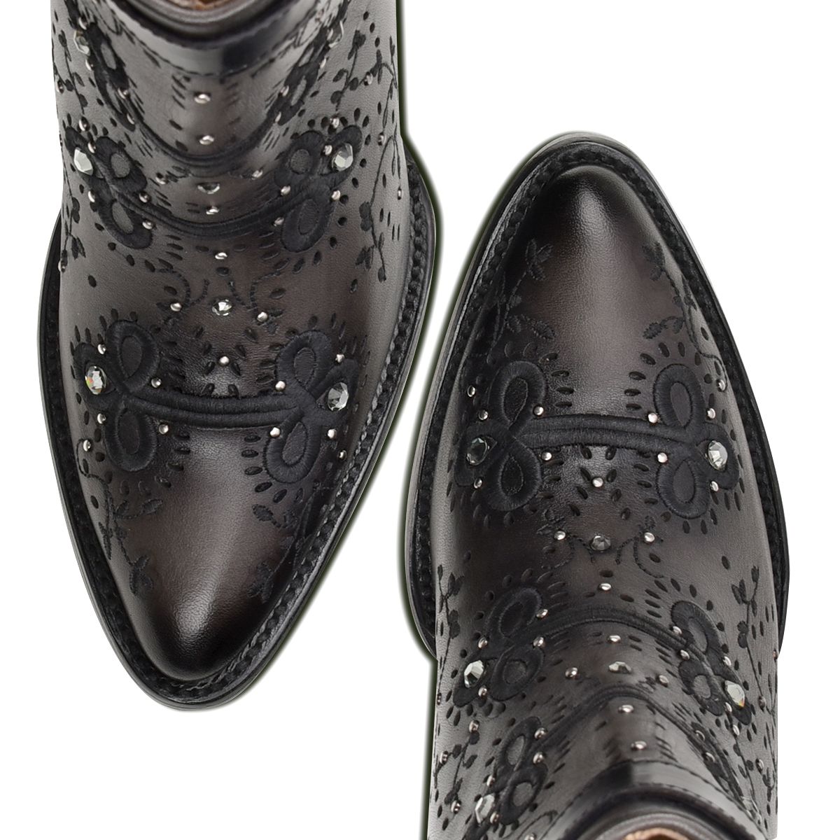 3F92RS - Cuadra oxford fashion cowboy leather ankle boots for women-Kuet.us