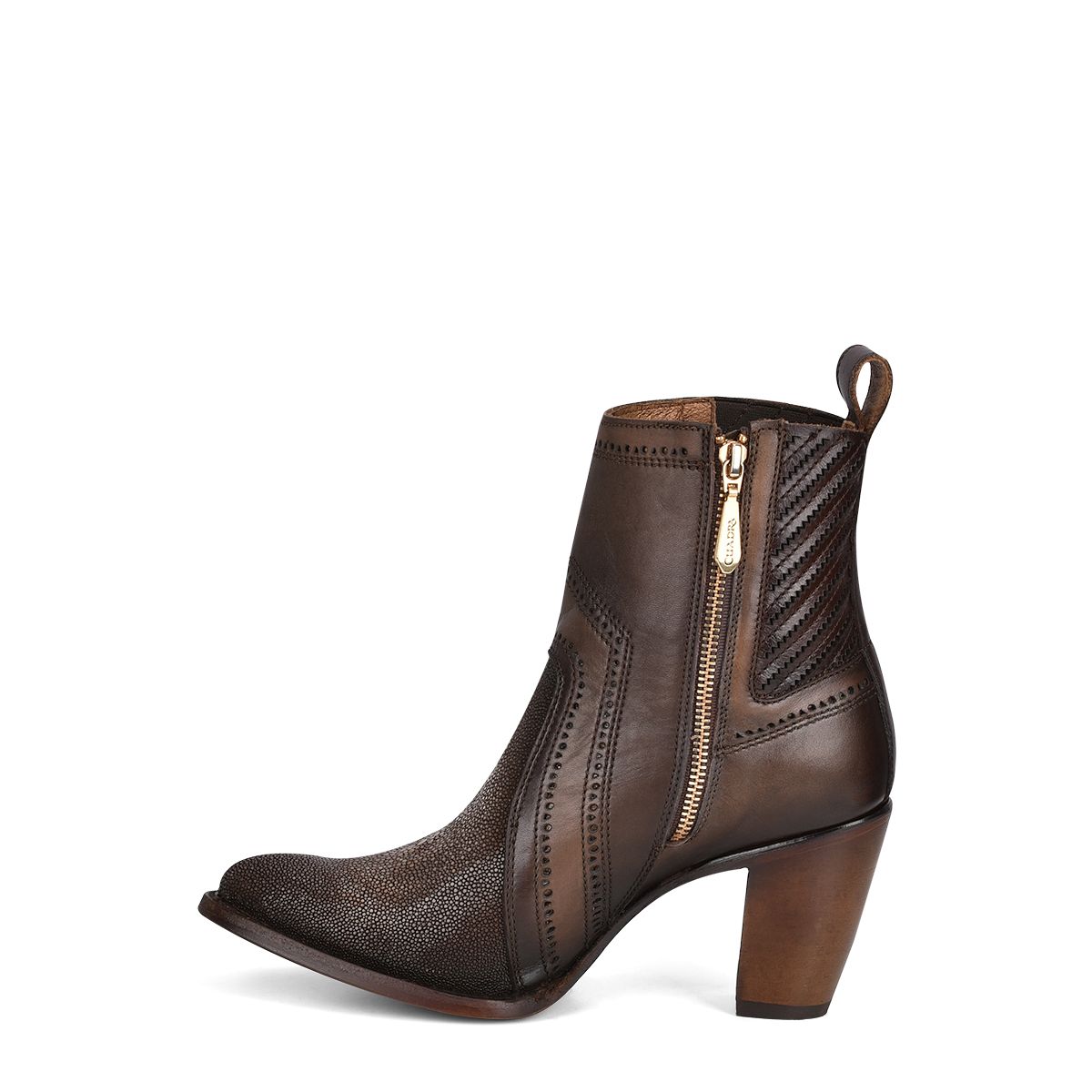 3F94MA - Cuadra brown fashion Paris Texas stingray ankle boots for women-Kuet.us