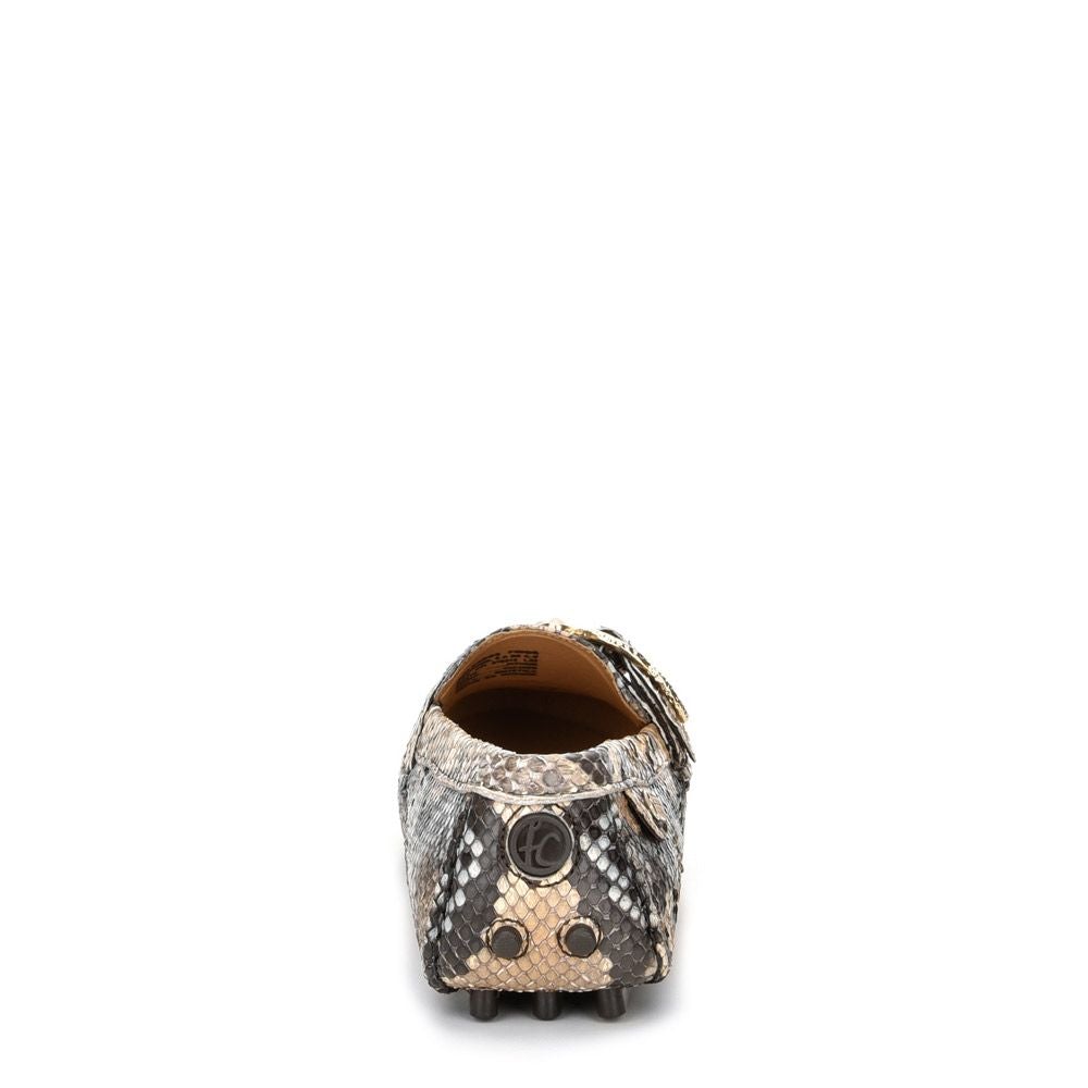 3J4PBPB - Cuadra natural casual fashion python moccasin shoes for women-Kuet.us