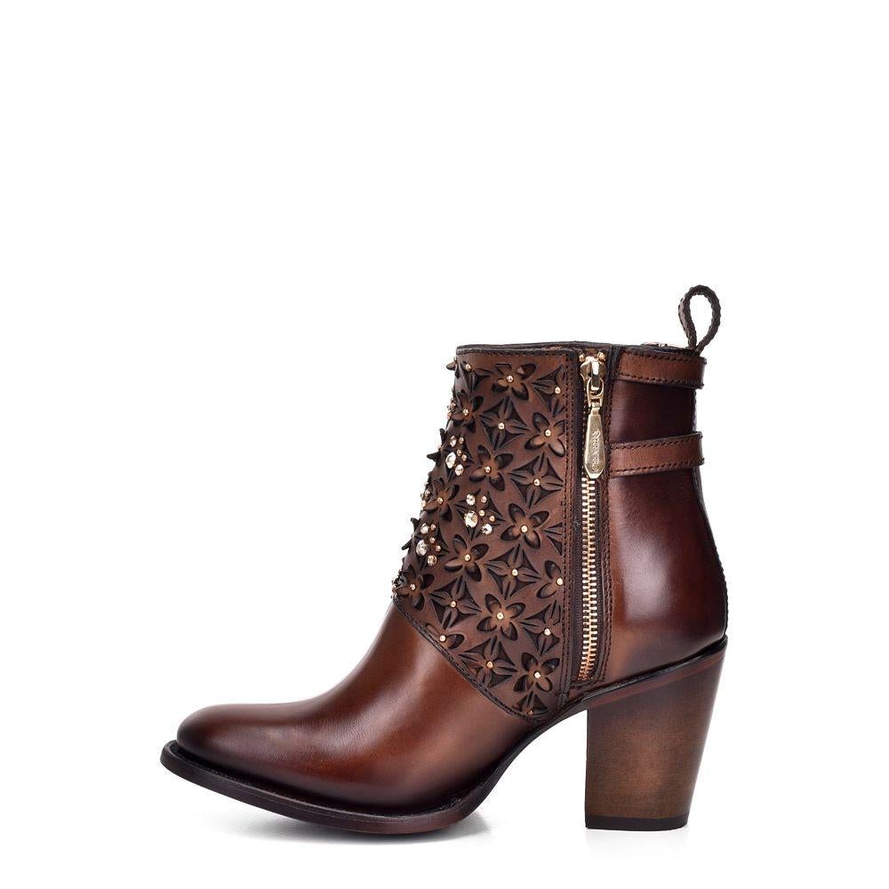 3W02RS - Cuadra mocha Paris Texas western leather ankle boots for women-Kuet.us